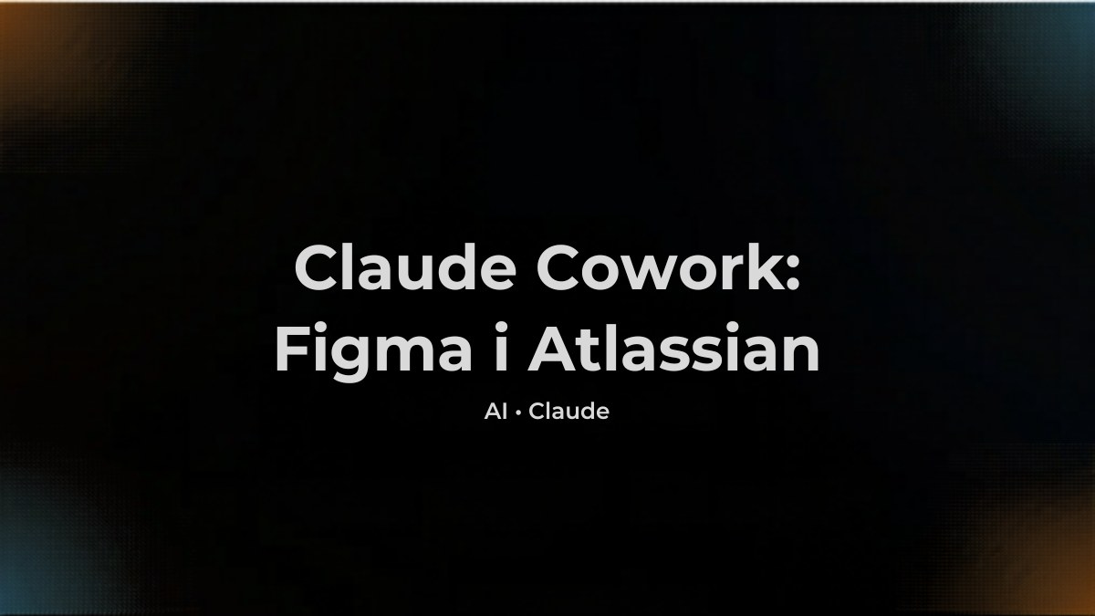 Claude Cowork z Figmą i Atlassianem - workflow projektanta i PM-a (2026)